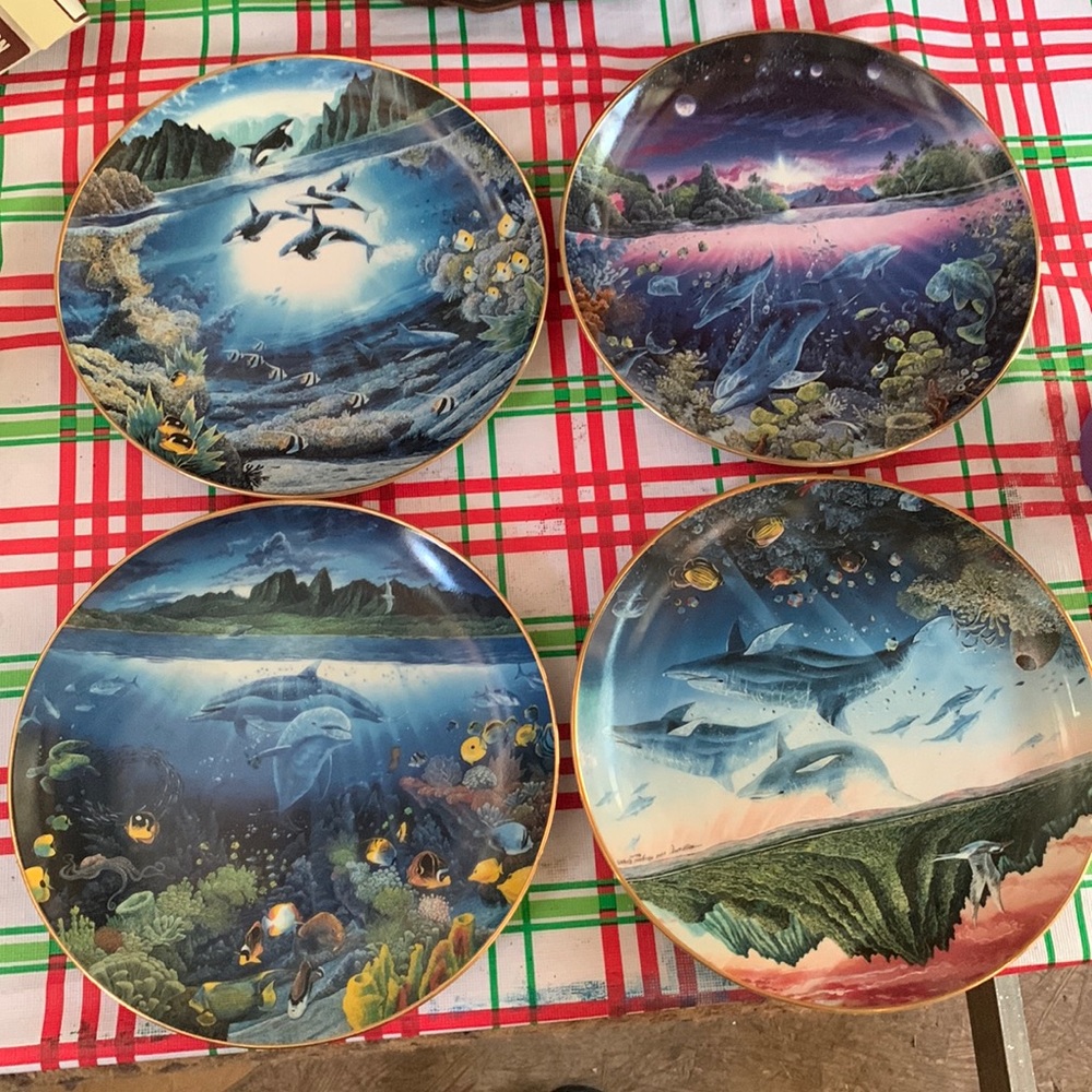 Underwater paradise plates